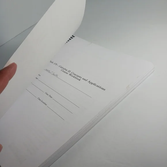 Math 175 Calculus II Workbook First Edition Boise State University - Picture 3 of 3